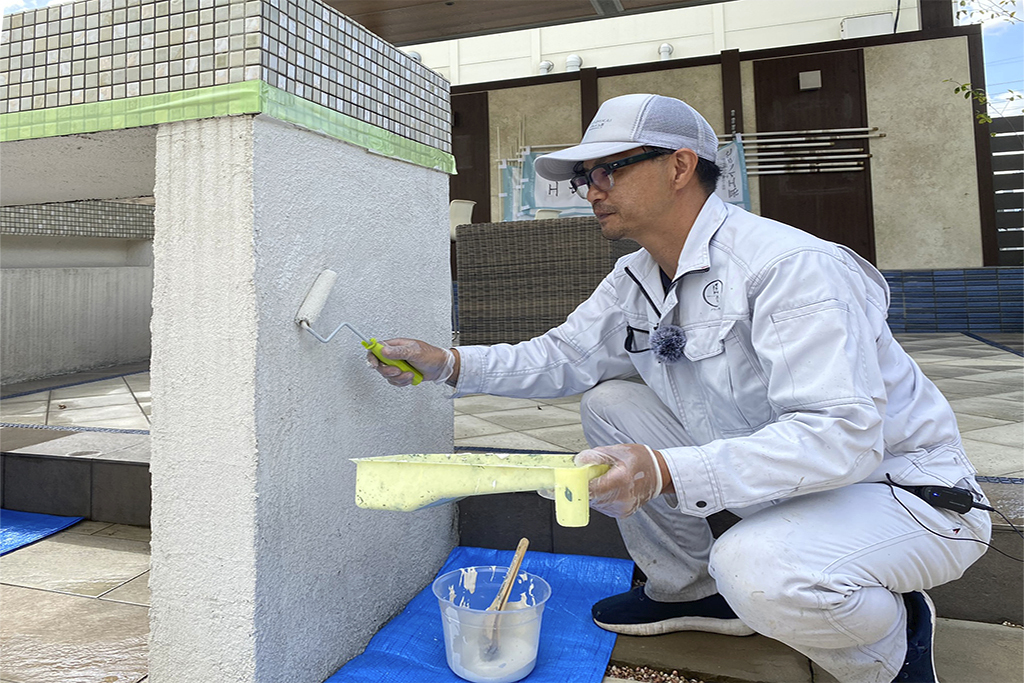 外構の雨だれがスッキリ！​塗り壁のリメイク方法 - GardenJournalGarden journal｜ガーデンジャーナル