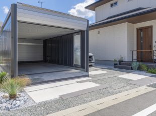 ガレージ　駐車場　車庫　コンクリート　デザイン